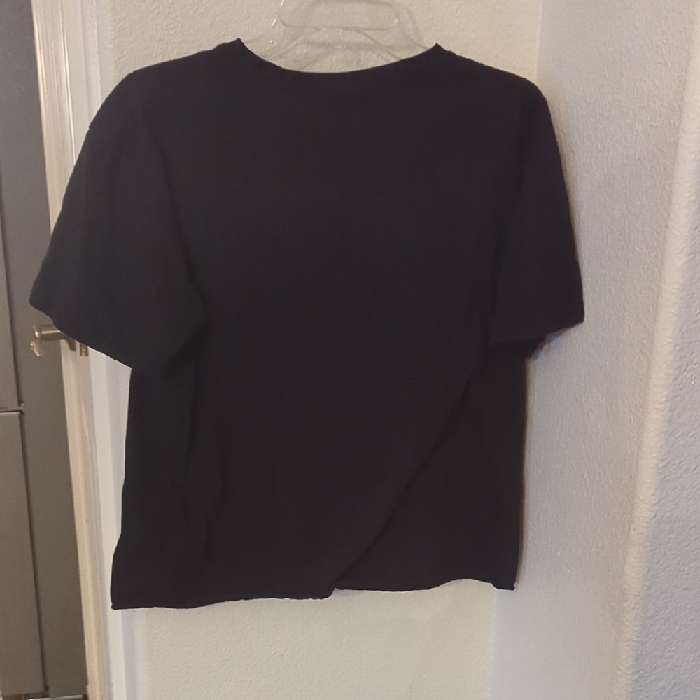 NIRVANA Black and Blue Smiley Face Short Sleeve Tee - Picture 2 of 5